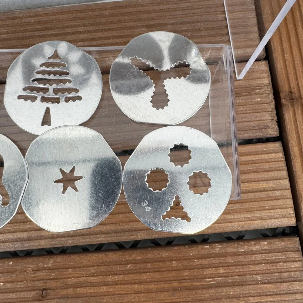Vtg Mirro Aluminum Cookie Press Icing Decorating Set Spritz Cookies Icing Cakes